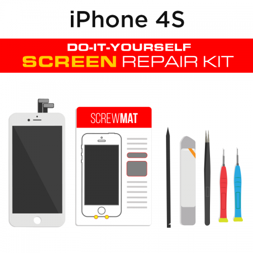 DIY-iPhone-4S-screen-white-vector
