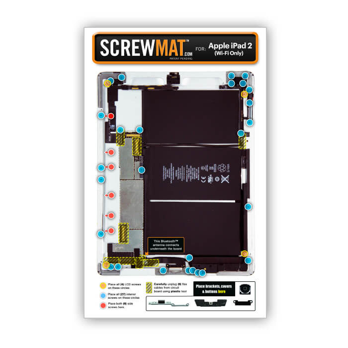 ScrewMat for Apple iPad 2 WiFi