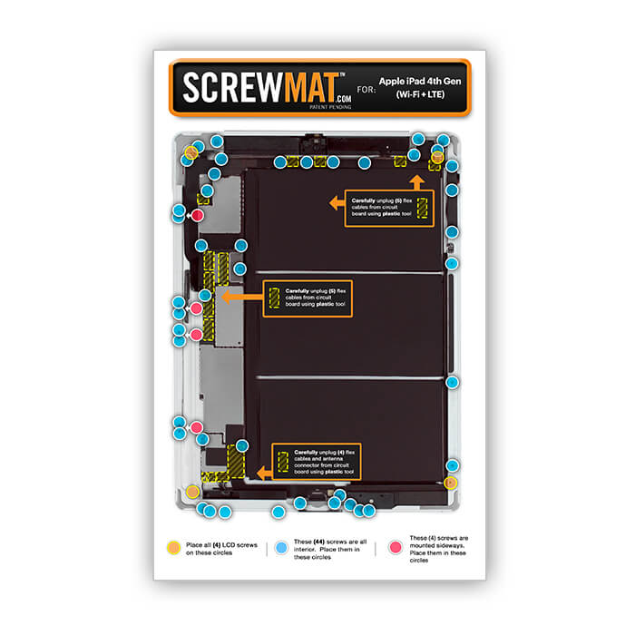 ScrewMat for Apple iPad 4 WiFi and Cellular