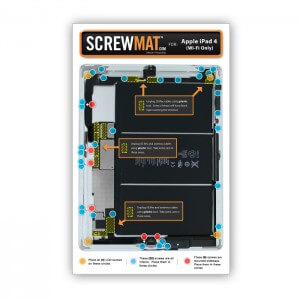 ScrewMat for Apple iPad 4 WiFi