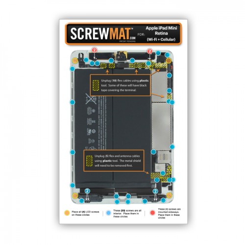 ScrewMat for Apple iPad Mini WiFi and Cellular (Mini and Retina)