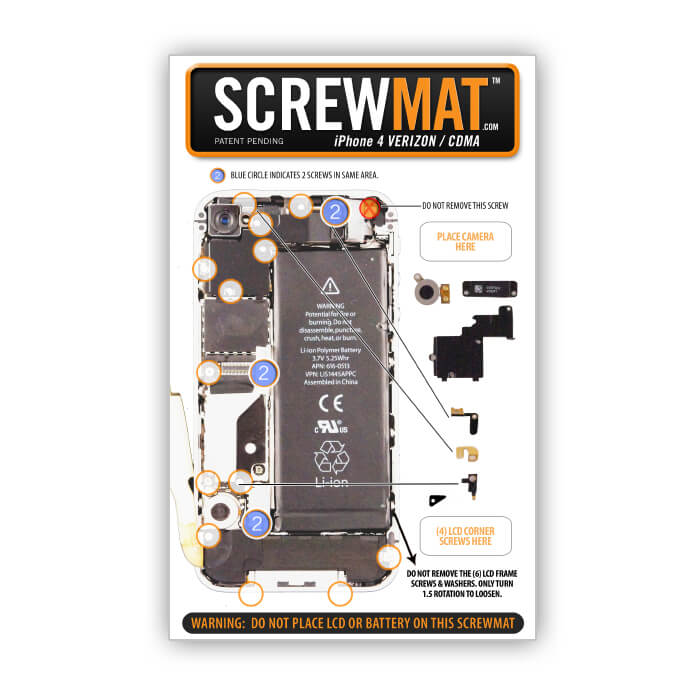 ScrewMat for Apple iPhone 4 CDMA