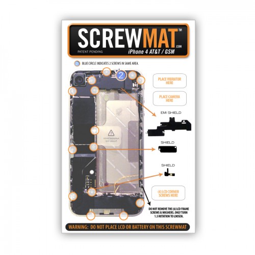 ScrewMat for Apple iPhone 4 GSM