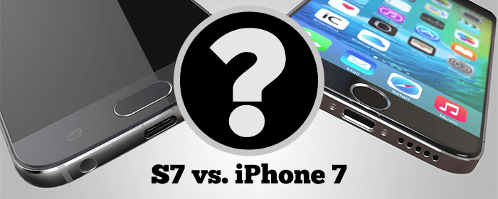Galaxy S7 vs. iPhone 7