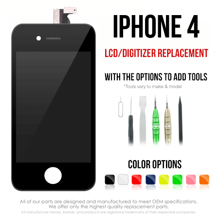 iPhone 4 (CDMA) LCD, Digitizer + Frame PHONEDOCTORS®